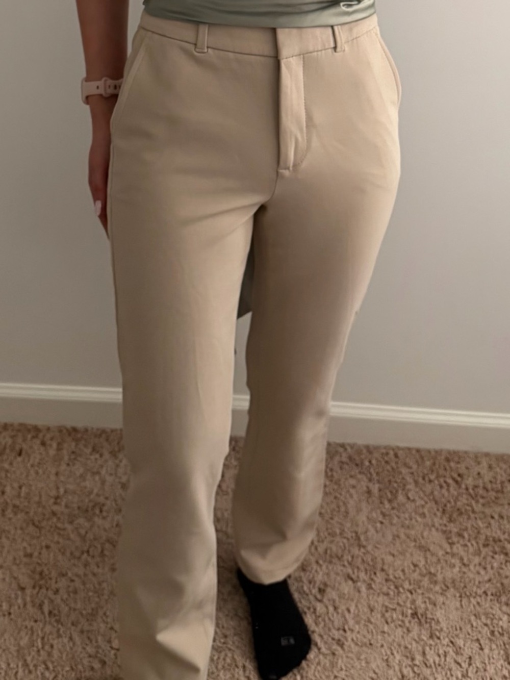 White House Black Market Beige trousers